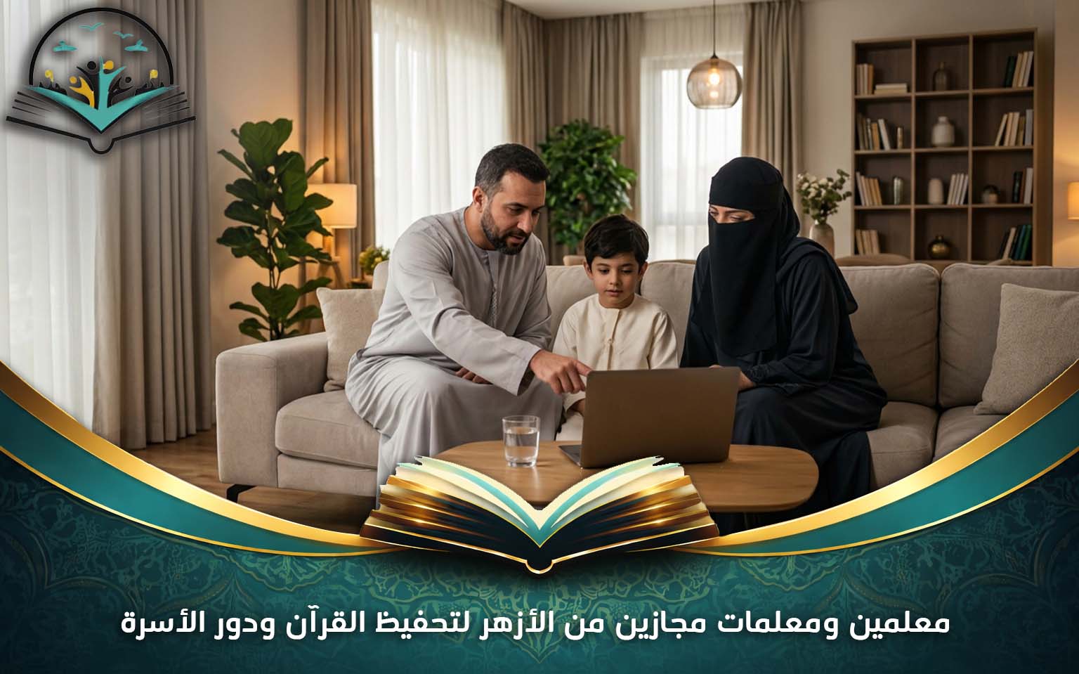 معلمين ومعلمات مجازين من الأزهر لتحفيظ القرآن ودور الأسرة